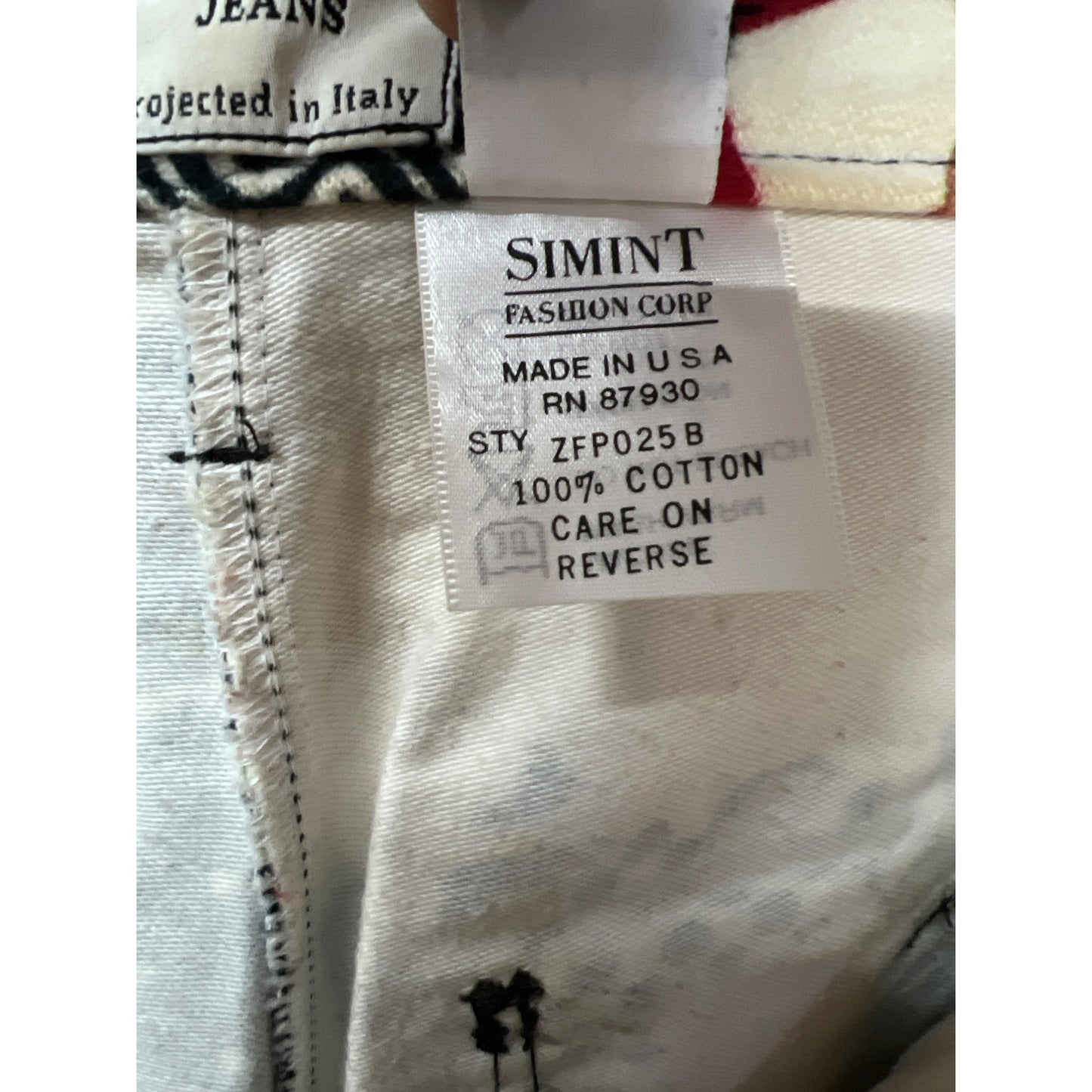 Vintage Moschino Floral Patchwork Pant Trousers Logo Design Pants