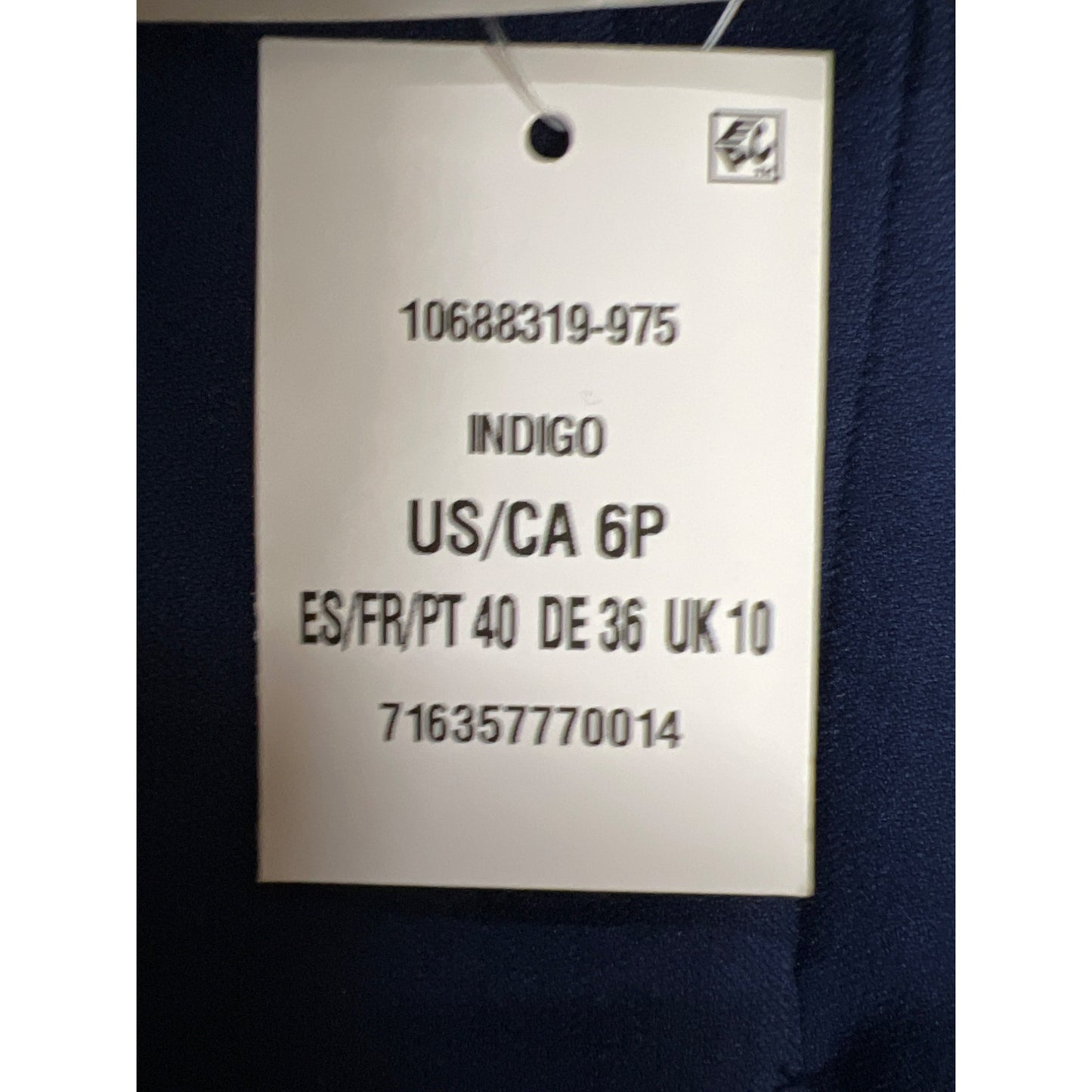 Kasper Womens Petite Two-Button Indigo Blazer Trousers Pants Suit Set Size 6P