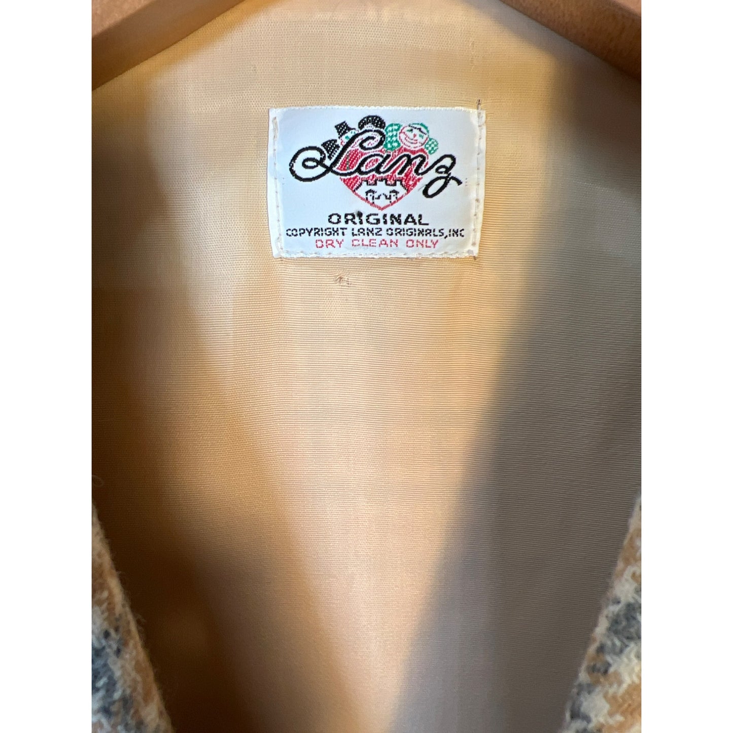 Classic Vintage Lanz Original Tweed Jacket - Beige Gray Houndstooth - Size 2/4 - Women's Fashion - Business/Casual Fashion - Everyday Blazer