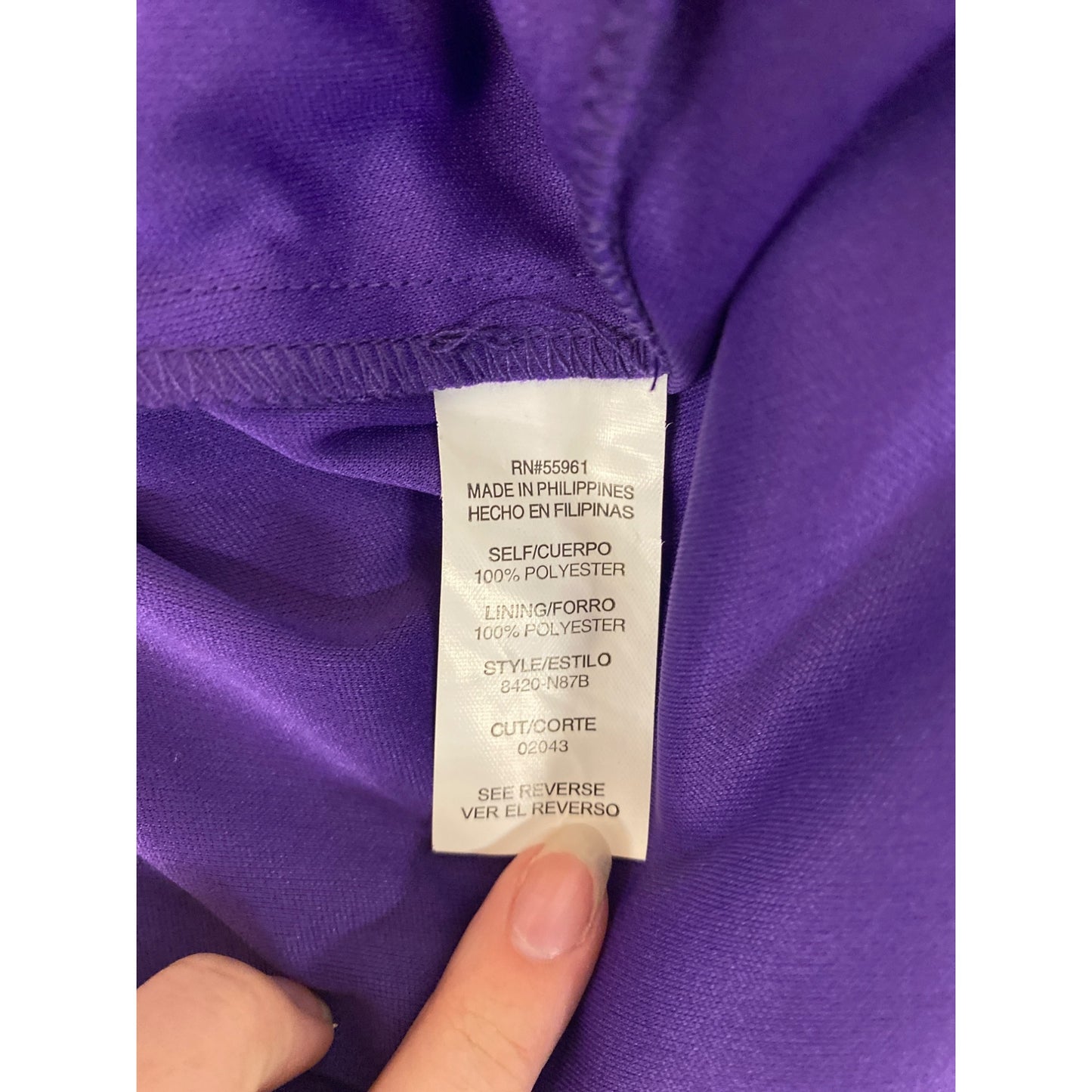 Vintage Deb Womens Purple One-Shoulder Dress With Embellishments Size 5