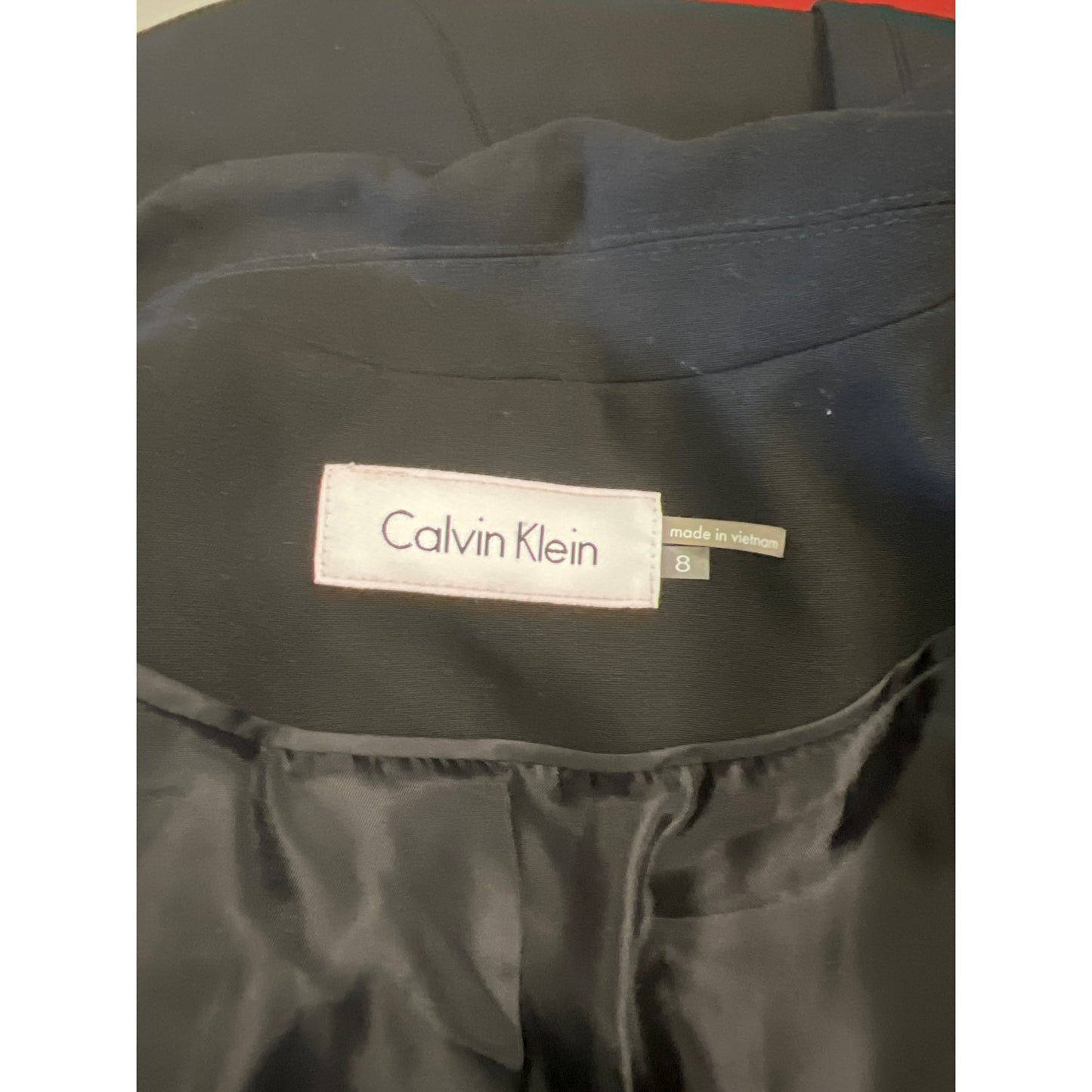 Calvin Klein Stretch Women's Black Suit Jacket Size 8