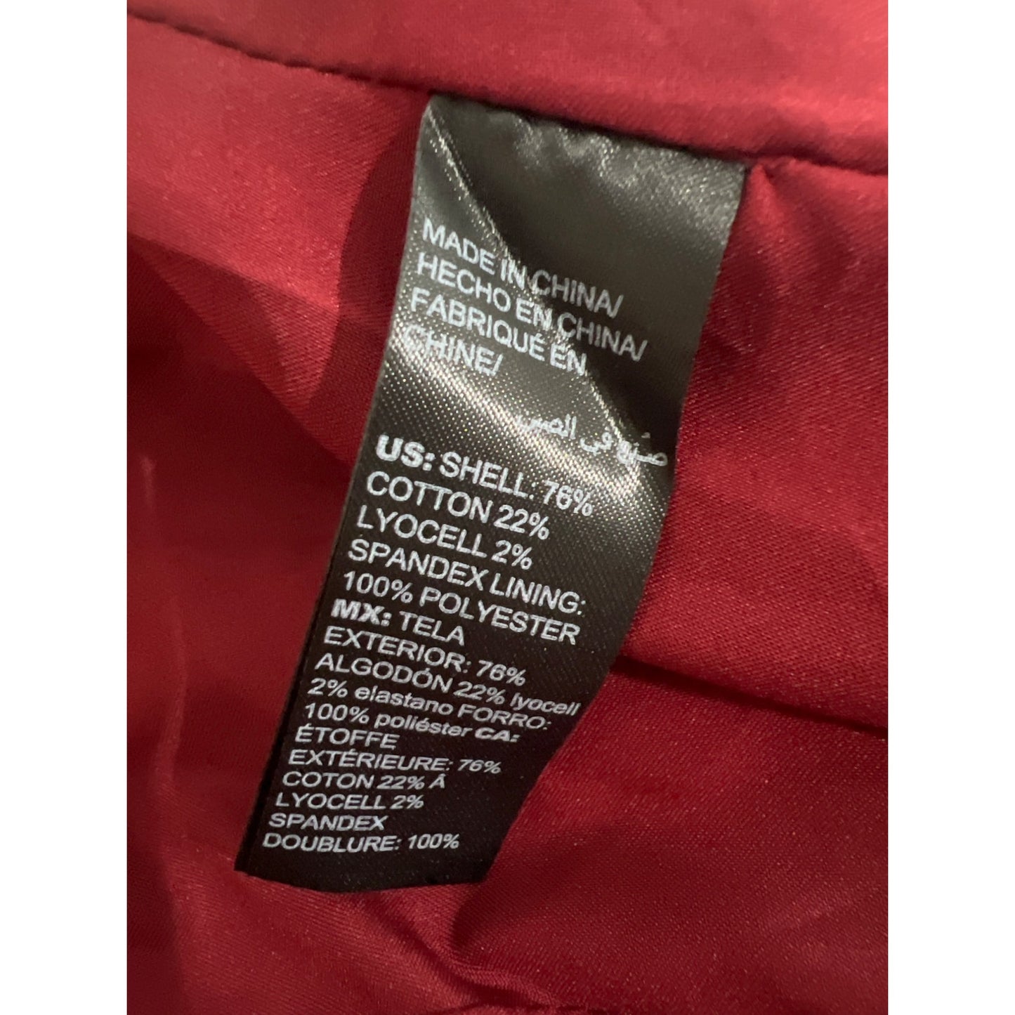 White Black Velvet Editor Blazer Deep Red Women' Jacket