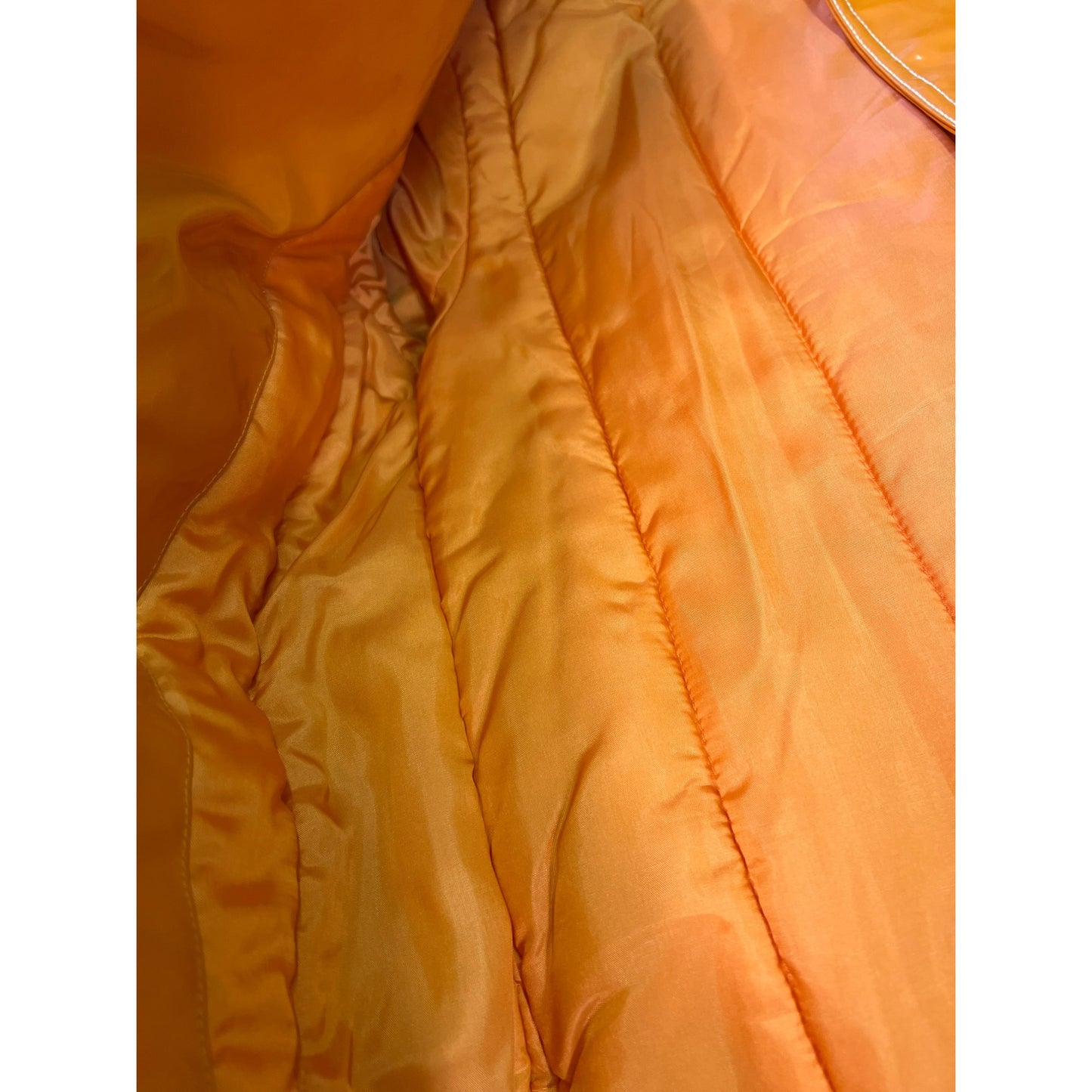 Vintage Marc Jacobs Orange Trench Coat Jacket Bold Fun Vibrant Color Nordstrom Y2K