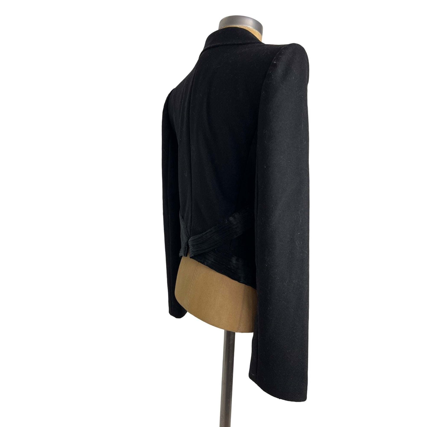 Emporio Armani Authentic Vintage Women's 8 Black Tuxedo Jacket
