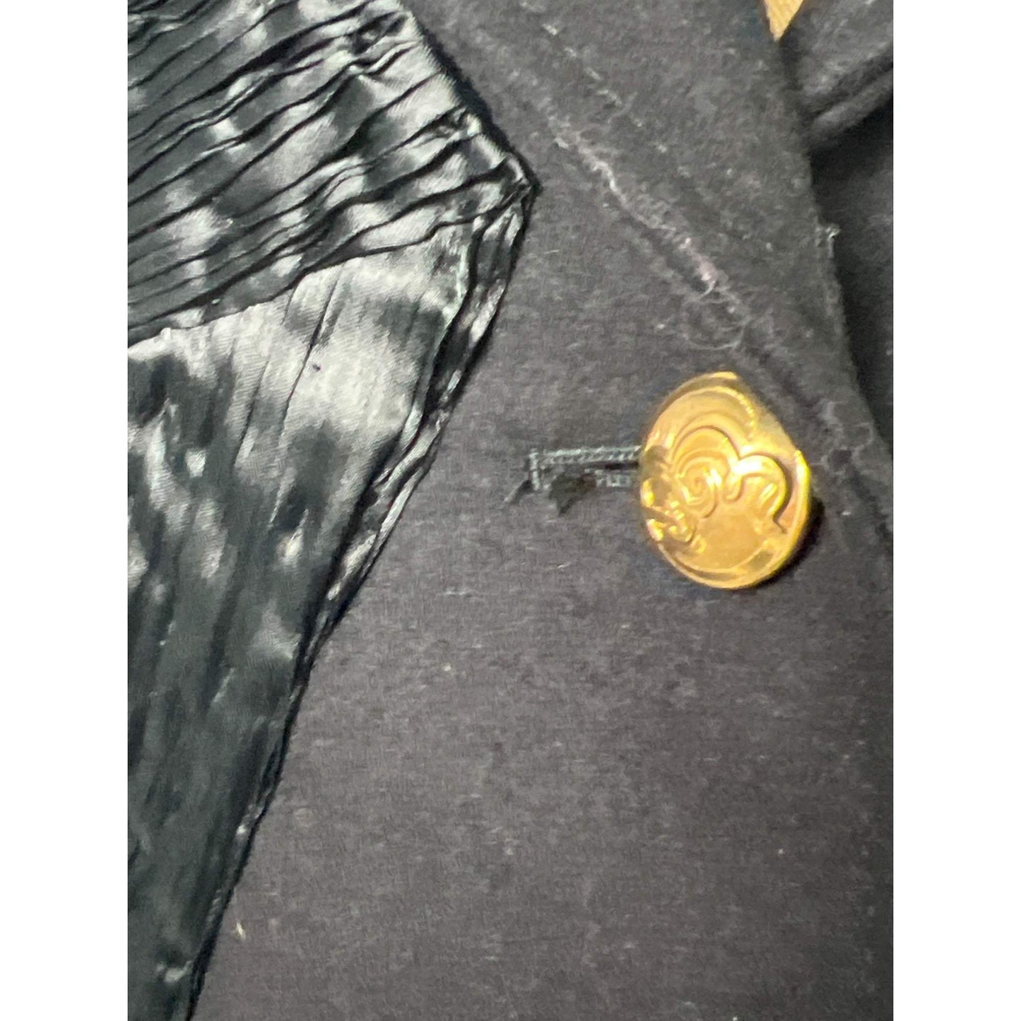 Emporio Armani Authentic Vintage Women's 8 Black Tuxedo Jacket