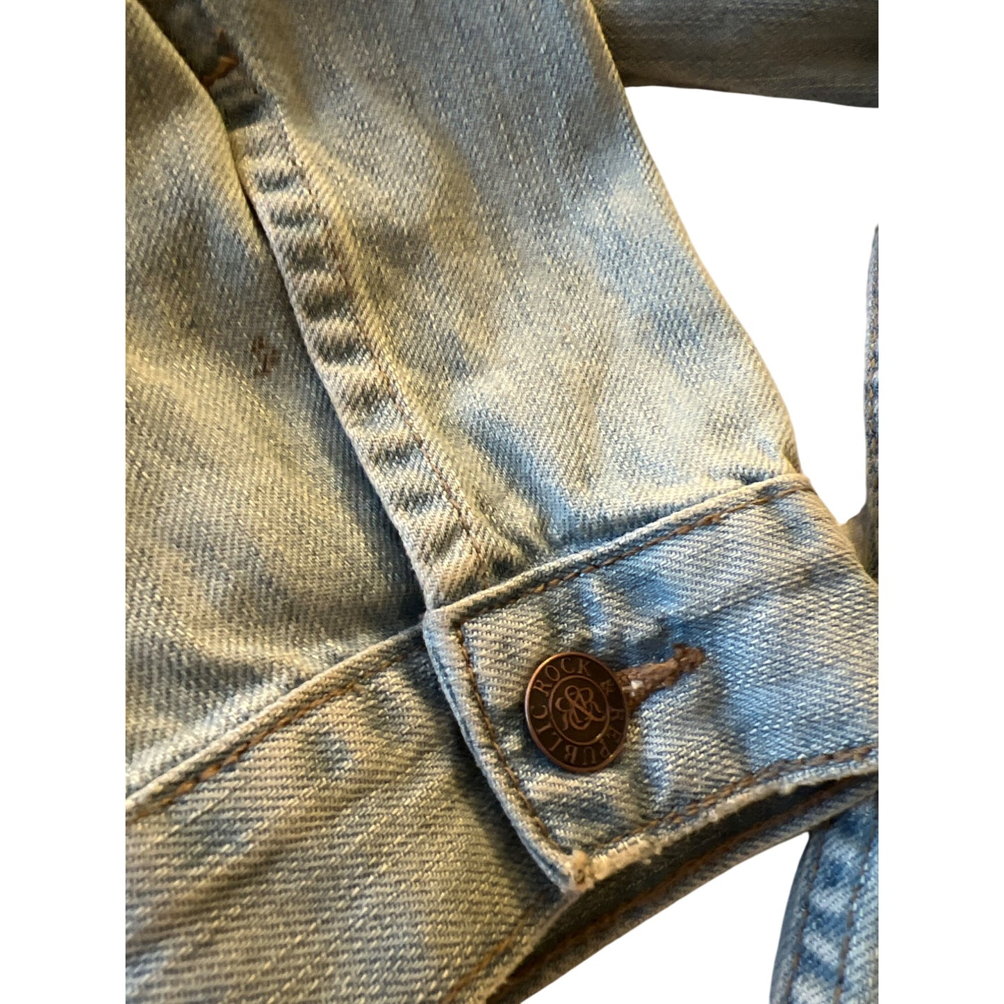 Rock & Republic Denim Jacket Hitchiker Jean Studded Jacket