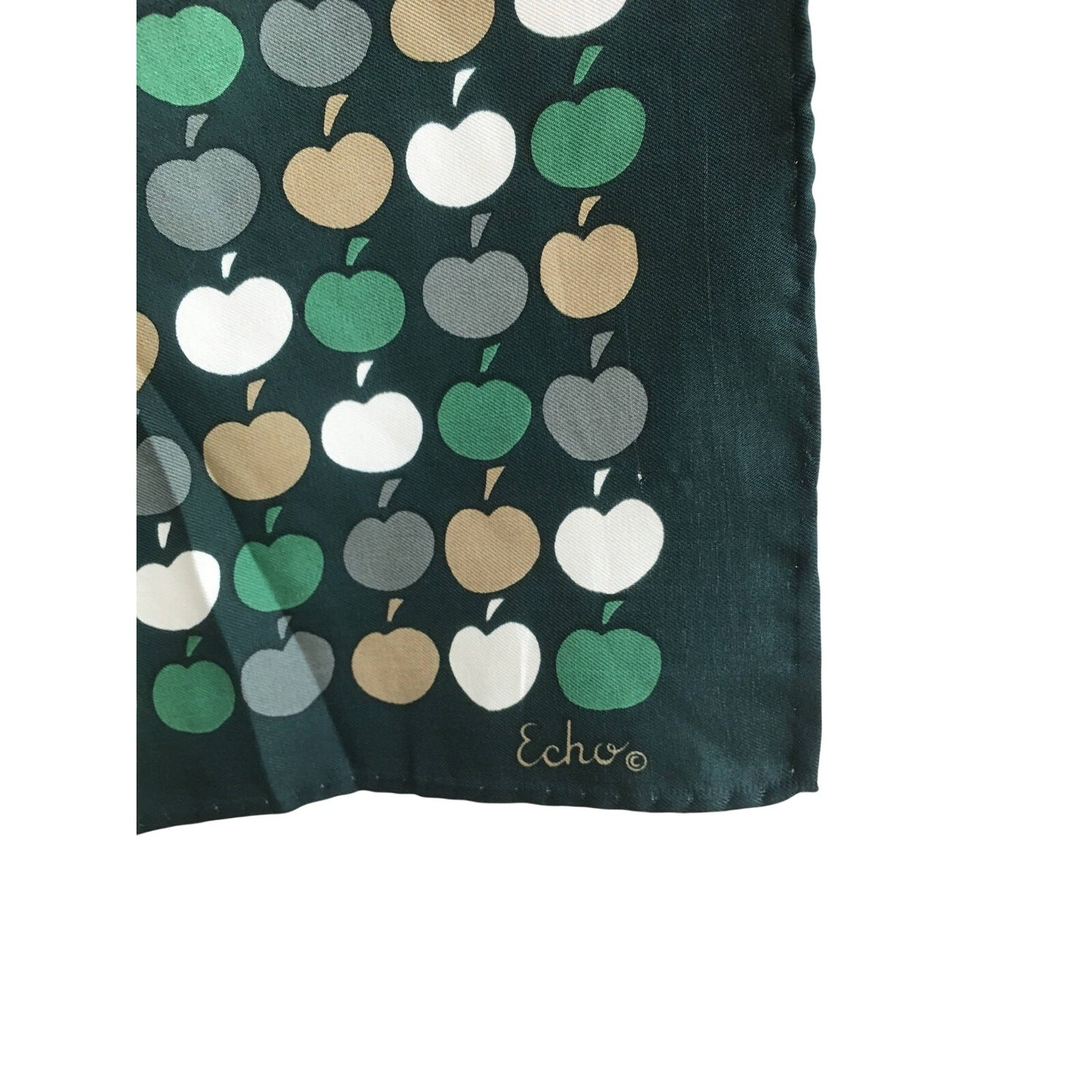 Echo Scarf Green Apples Fruits Whimsical Figural Novelty Accessory