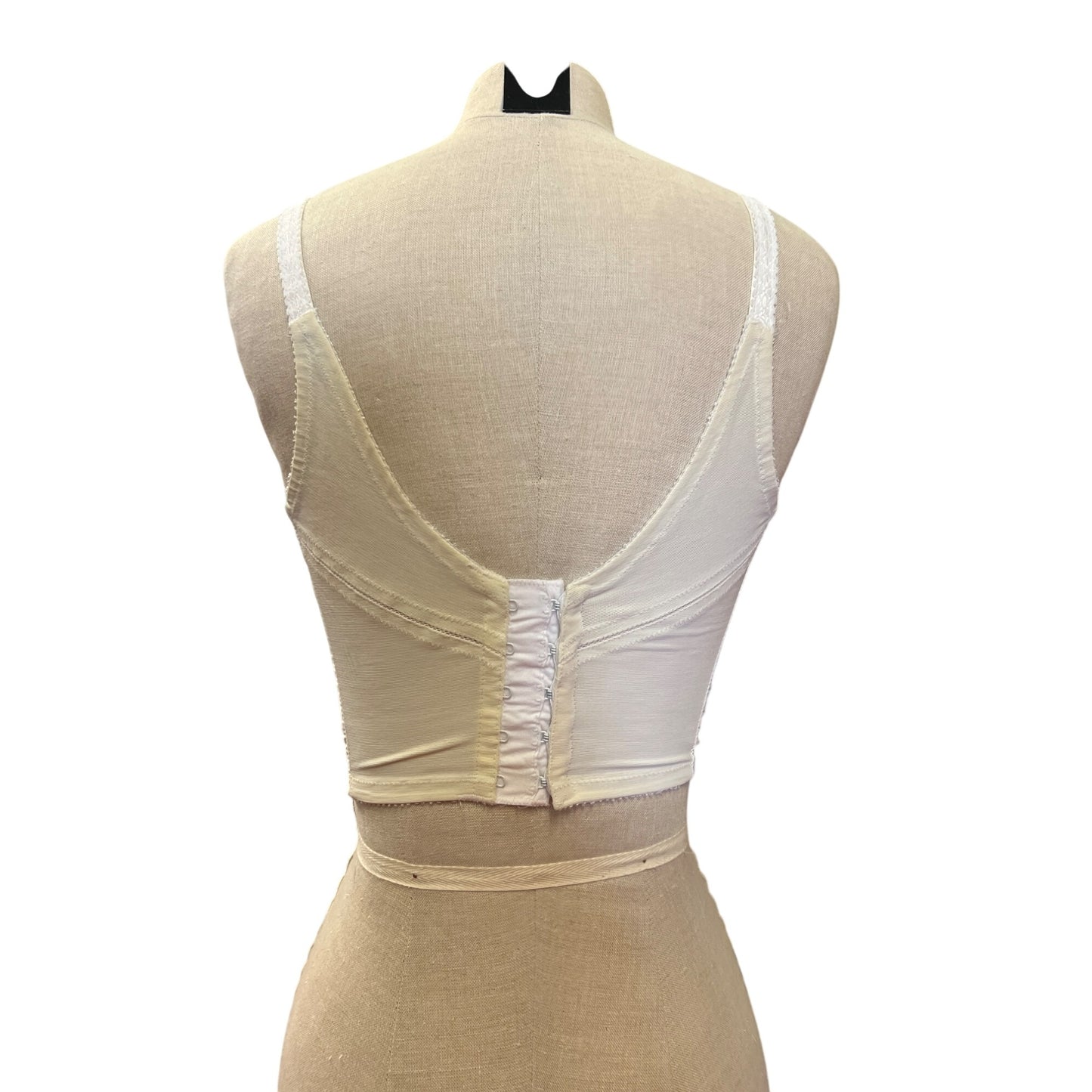 Vintage Lingerie Union Made Fantasia Original Lilyette White Lace Bustier Corset Top Bra