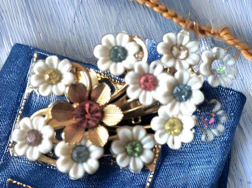 Emmons Vintage Jewelry Flower Figural Pin Brooch Pin