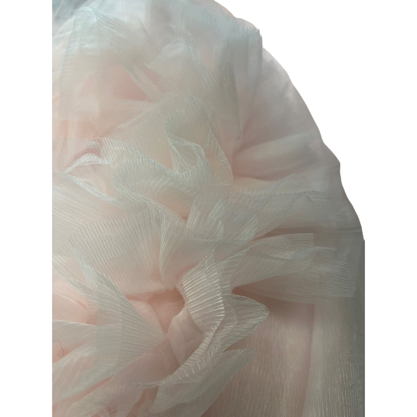 Incredible Oh So Darling Ruffled Tulle High-Low Dress With Train In Soft Pink