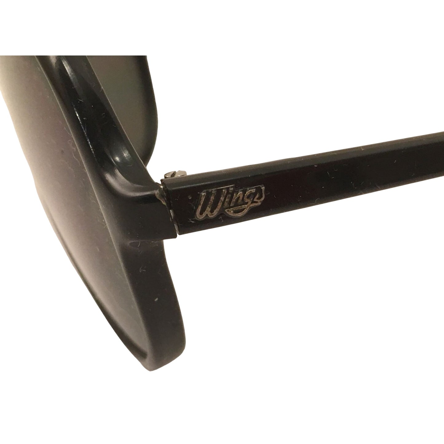 Wings Bausch & Lomb Vintage Eyewear Black Aviator Sunglasses