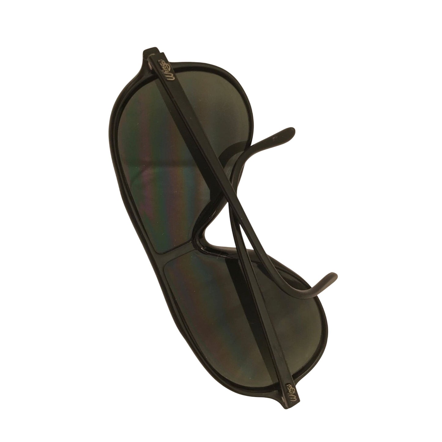 Wings Bausch & Lomb Vintage Eyewear Black Aviator Sunglasses
