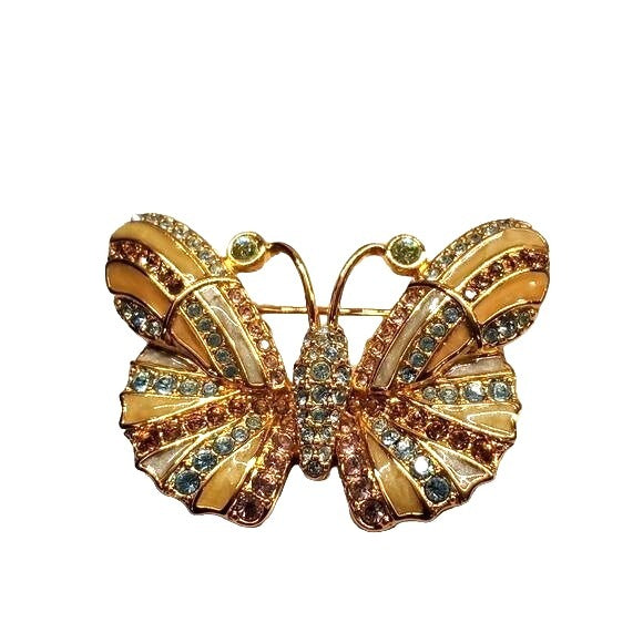 Vintage Swarovski Butterfly Pin Brooch Jewelry Sustainable Gift