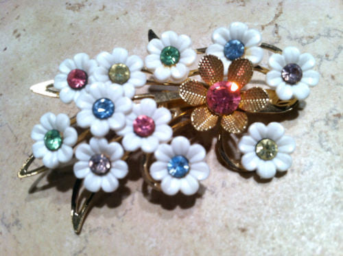 Emmons Vintage Jewelry Flower Figural Pin Brooch Pin