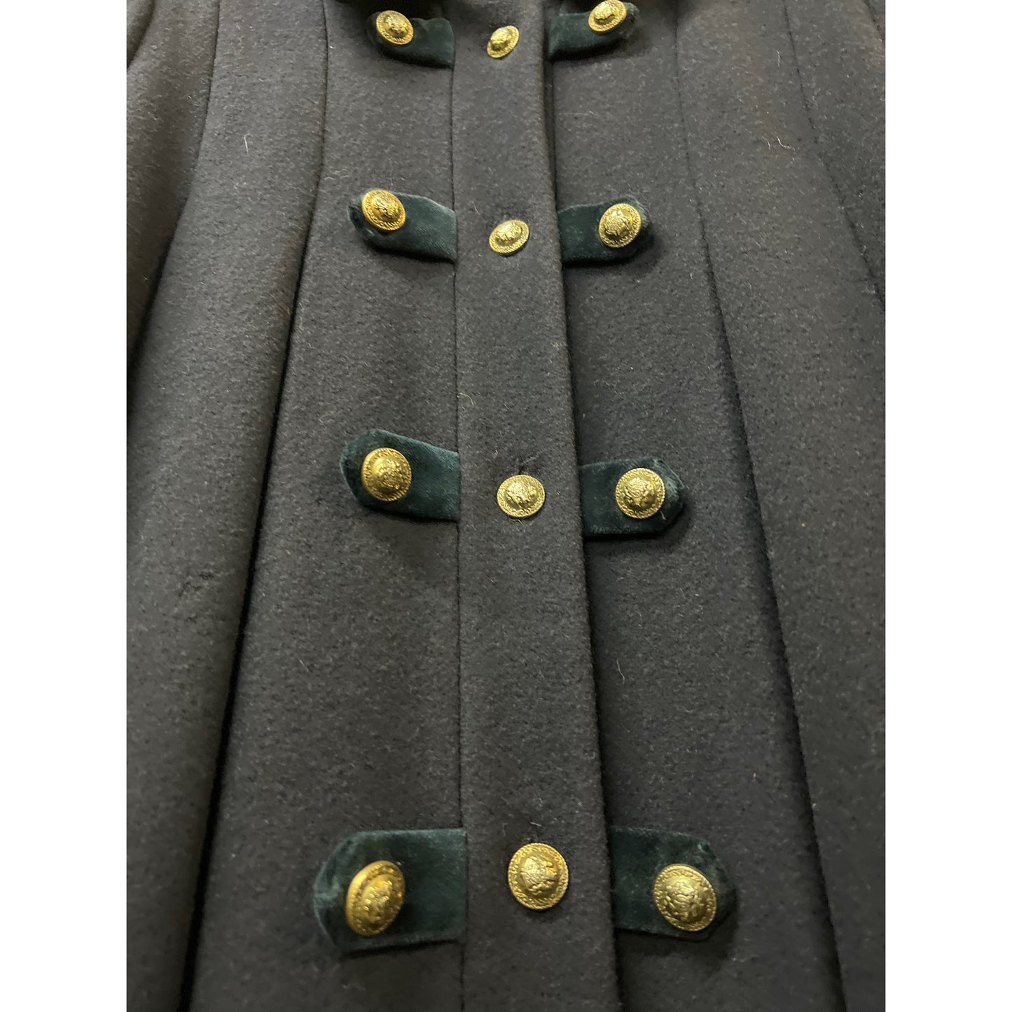Vintage Girls Military Coat Tailored by Rothschild