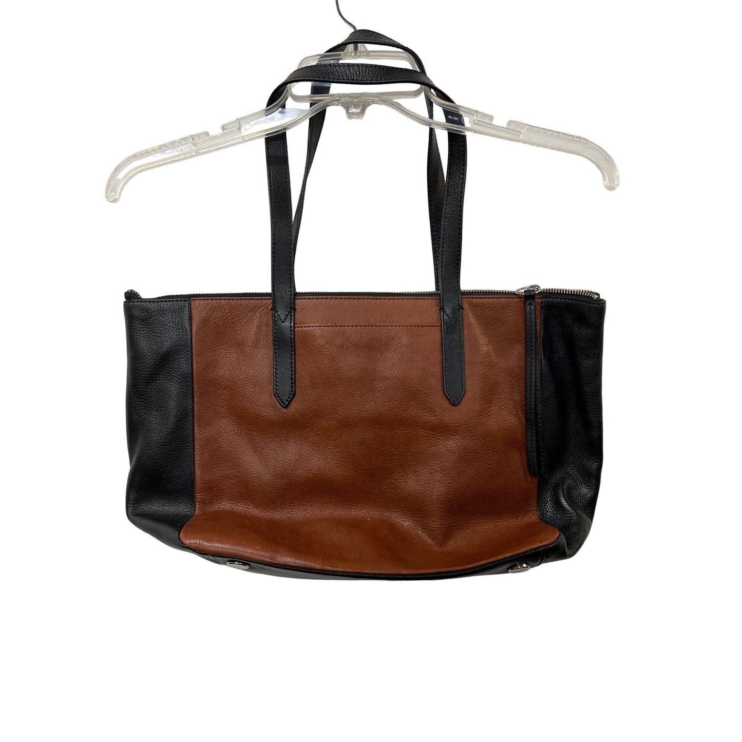 Fossil Tote Shopper Bag Black Brown Handbag