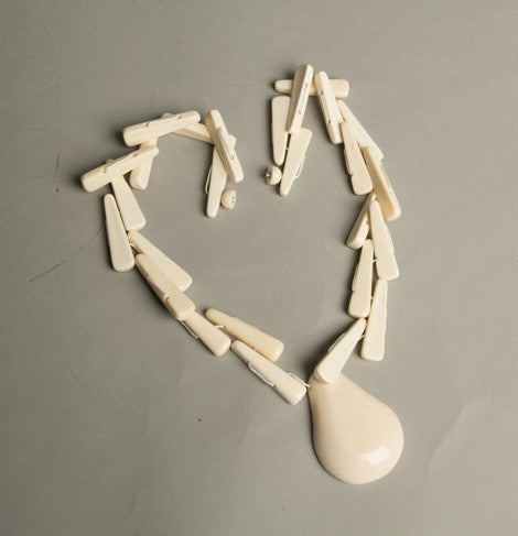 Fantastic Plastic Necklace Handmade Vintage Jewelry