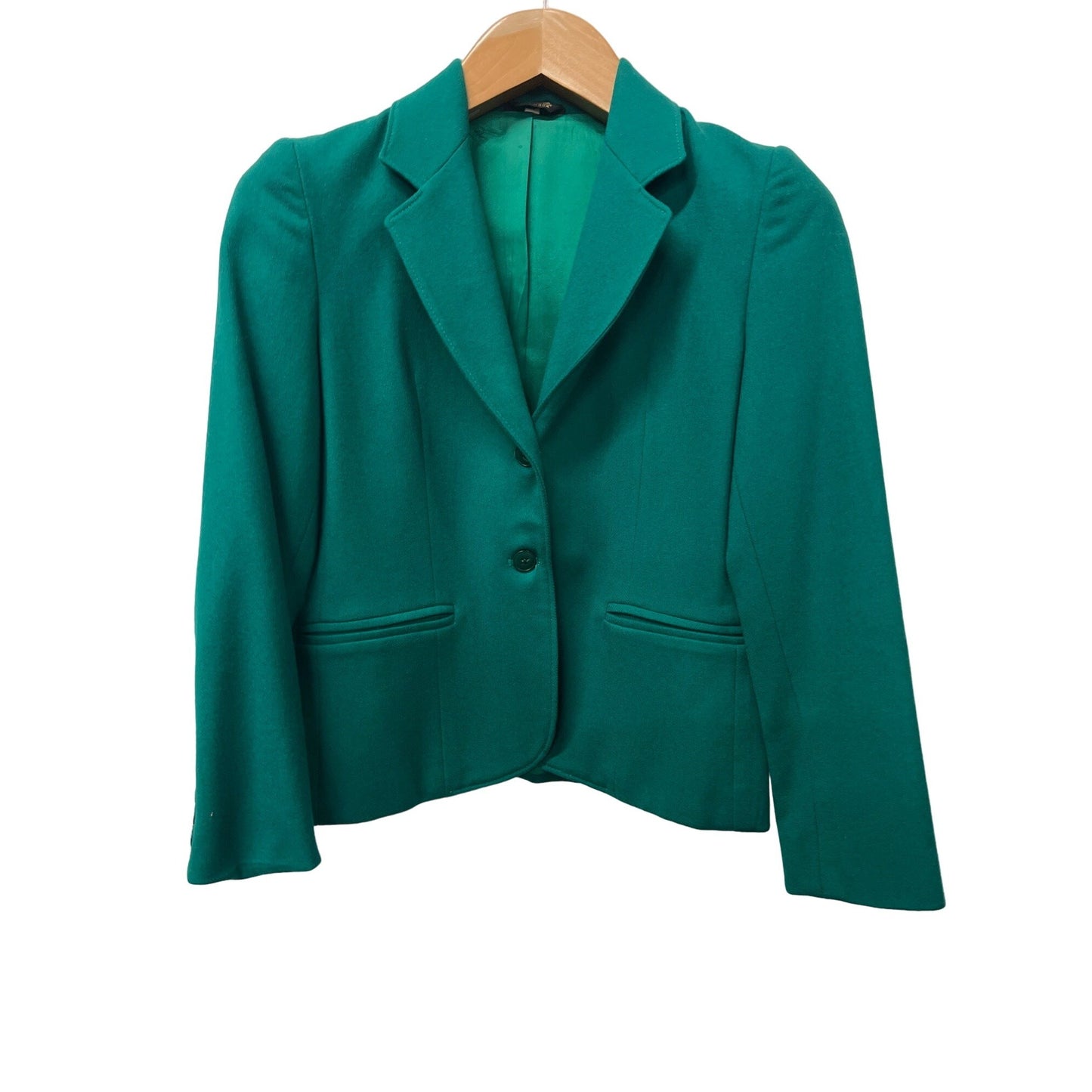 Vintage Andre Barreau New York Green Suit Two-piece Set Skirt Blazer Jacket