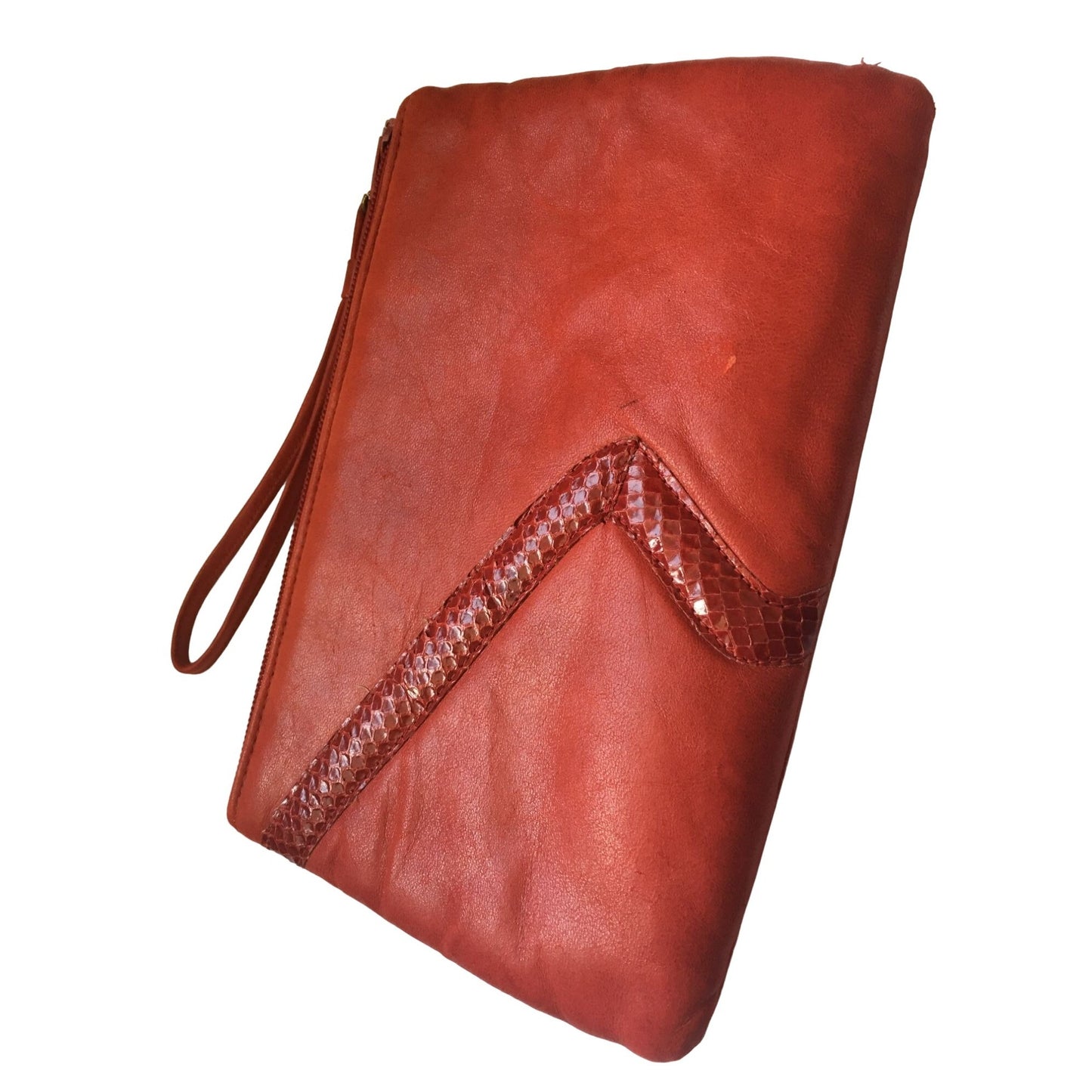Vintage Ruth Saltz Leather Bag Snake Handbag Accessory