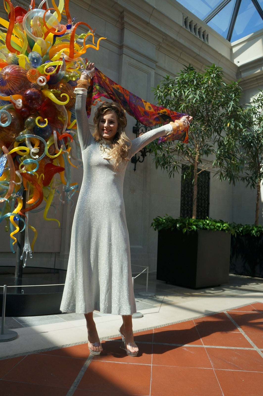 Model Paige for talkingfashion at the columbus museum of art