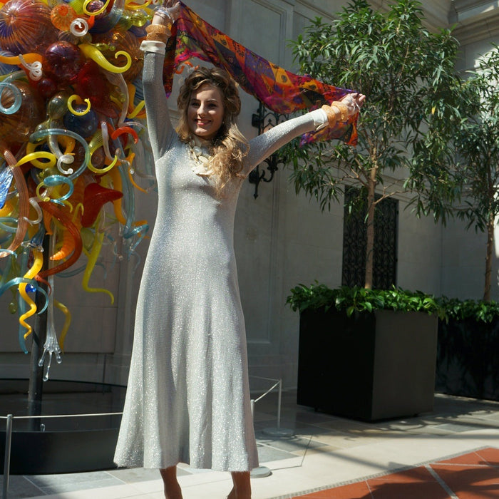 Model Paige for talkingfashion at the columbus museum of art