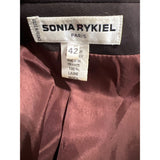 Sonia Rykiel Chocolate Brown Double Chest Blazer Authentic Vintage Jacket Classic Timeless Quality