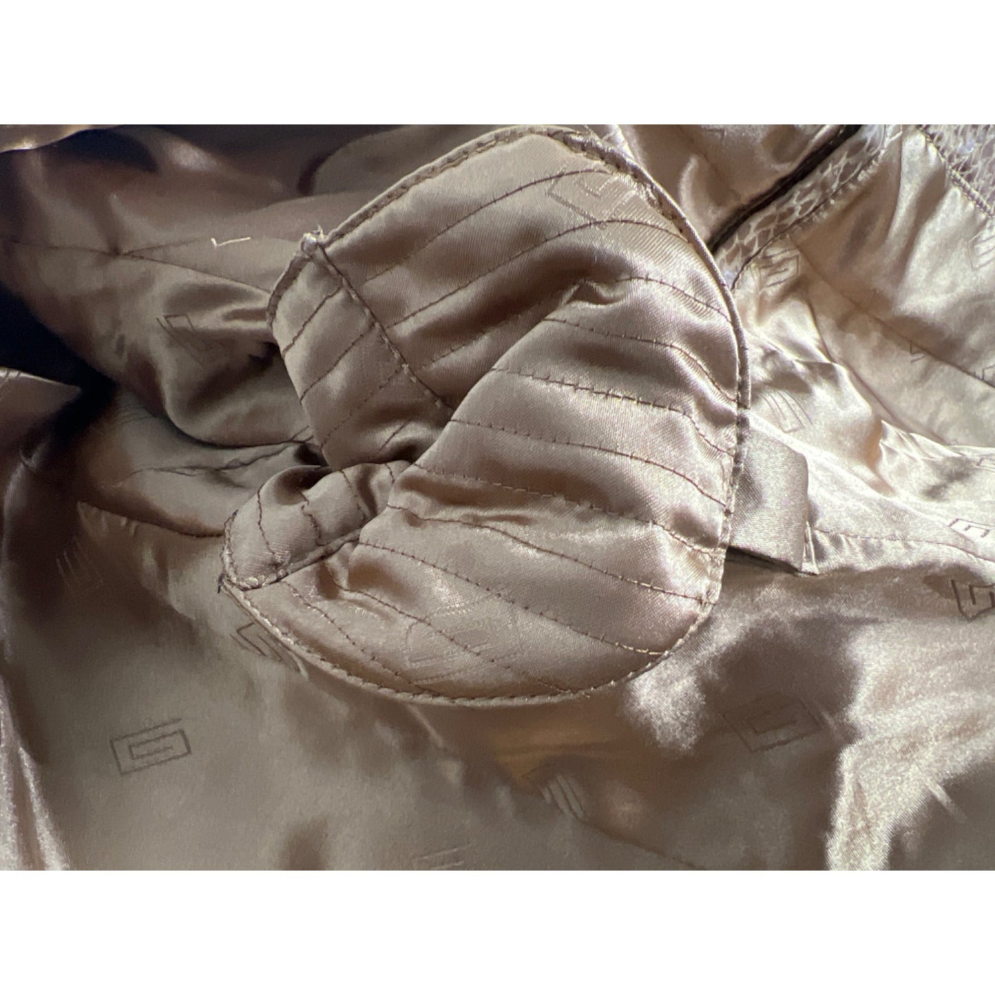 Pamela McCoy Authentic Vintage Camel Brown Genuine Leather Blazer Jacket