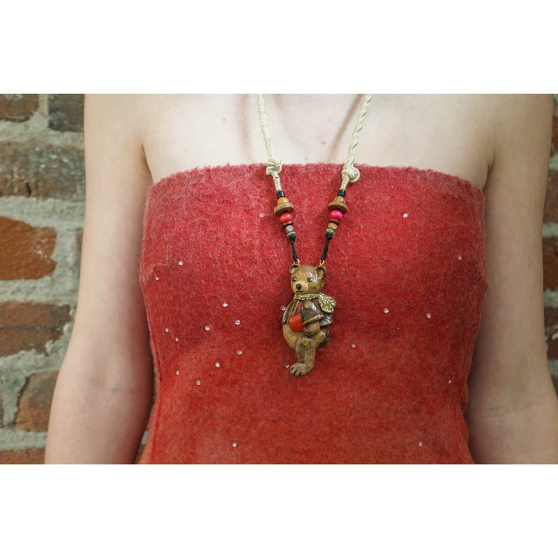 I LOVE YOU BEAR NECKLACE VINTAGE DORIAN