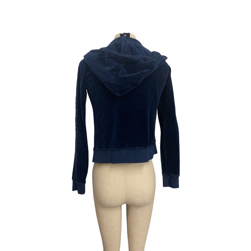 Vintage Juicy Couture Womens Velour Zip-Up Hoodie Jacket M