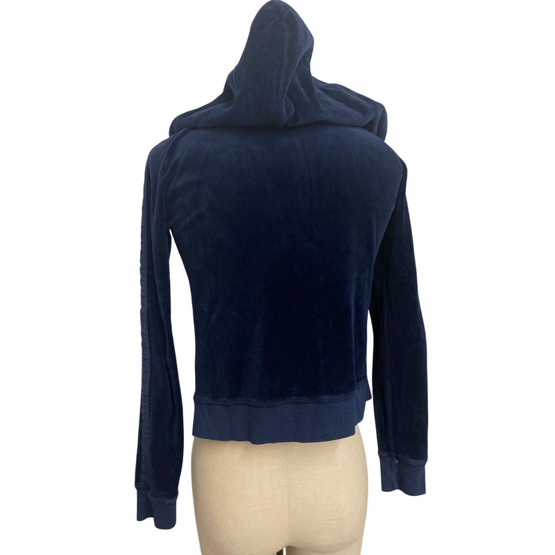 Vintage Juicy Couture Womens Velour Zip-Up Hoodie Jacket M