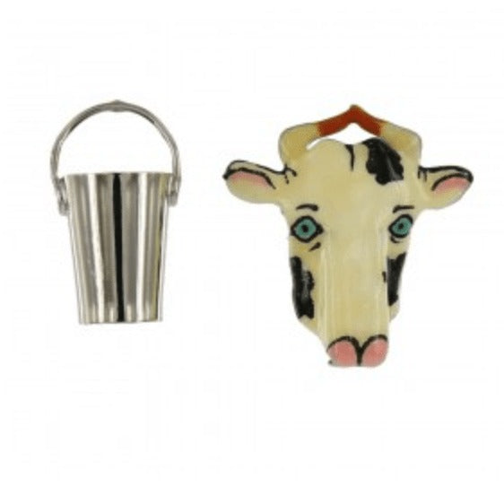 Lunch at the Ritz Split Milk Stud Earrings Contemporary Costume Jewelry