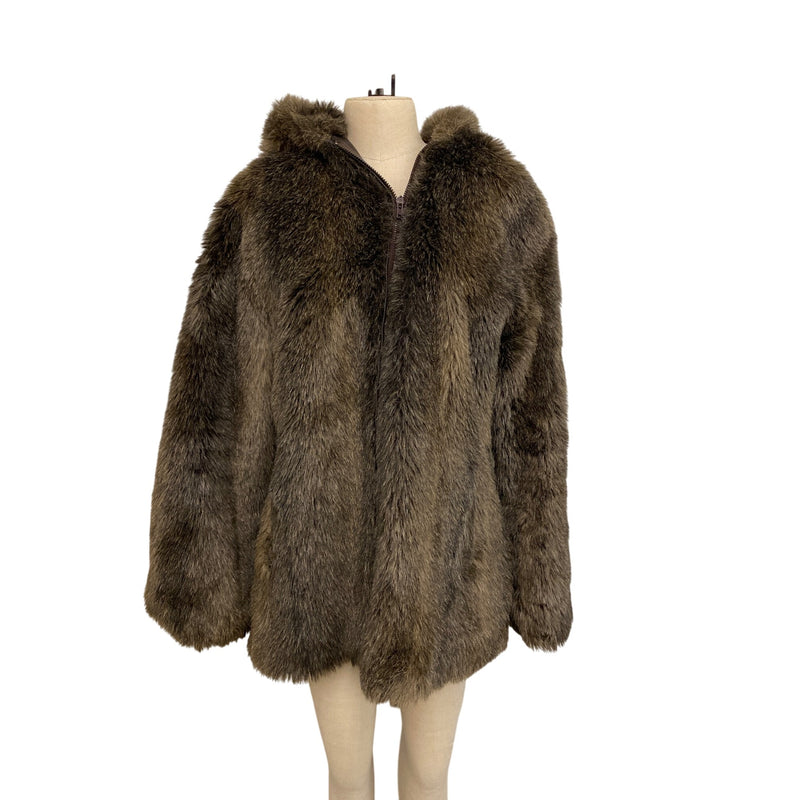 Vintage Sears Fashions Faux Fur Coat