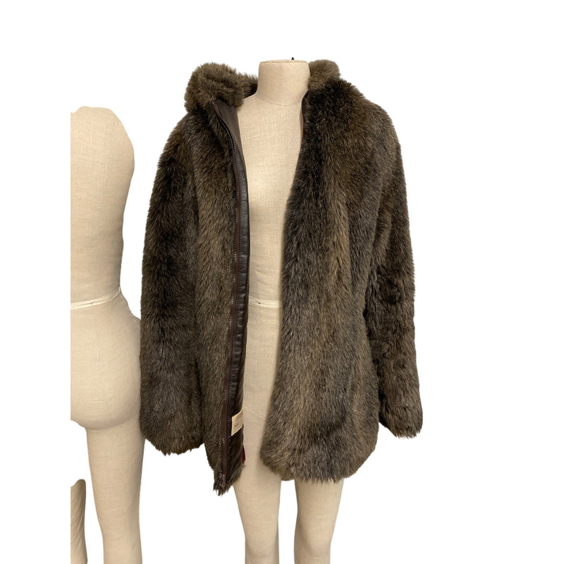 Vintage Sears Fashions Faux Fur Coat
