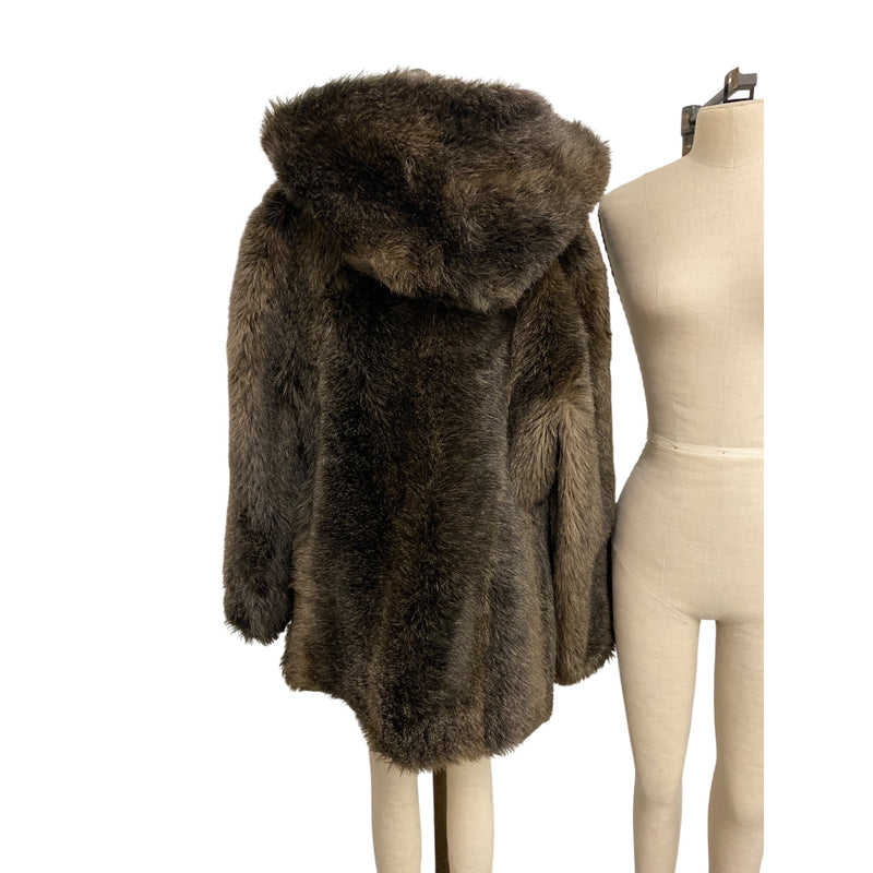 Vintage Sears Fashions Faux Fur Coat