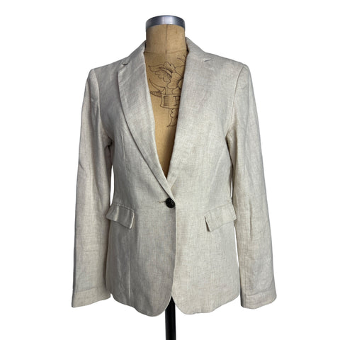 British Khaki Authentic Vintage Women's M Creme Blazer