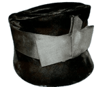 Black Top Hat Vintage Millinery