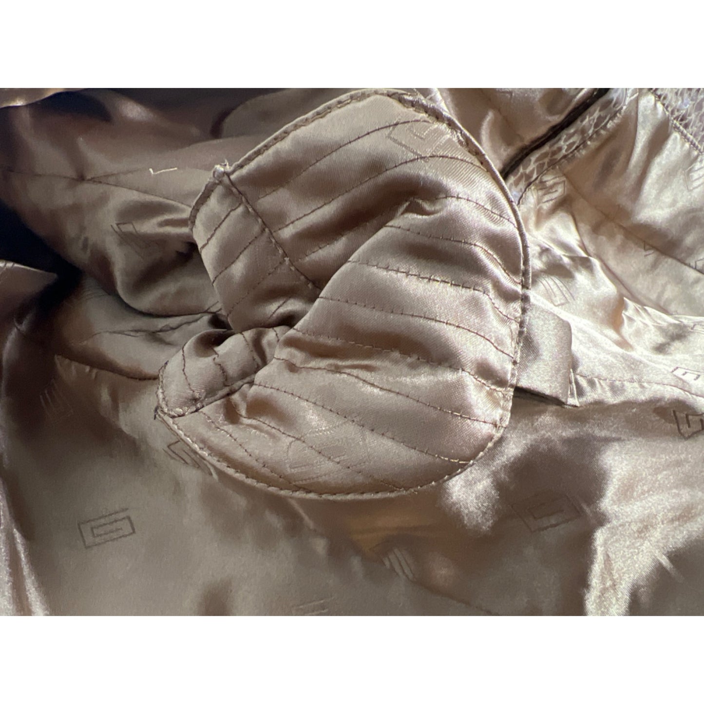 Pamela McCoy Authentic Vintage Camel Brown Genuine Leather Blazer Jacket