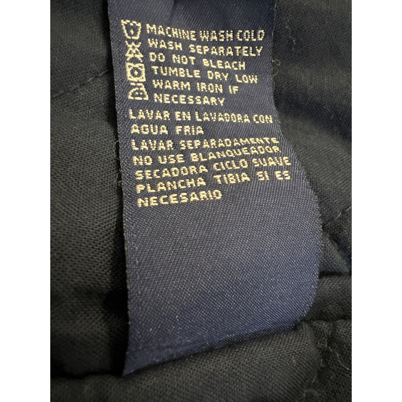 Faded Glory Boys Denim Bomber Varsity Jacket L Authentic Outerwear 1972 Green Sleeves