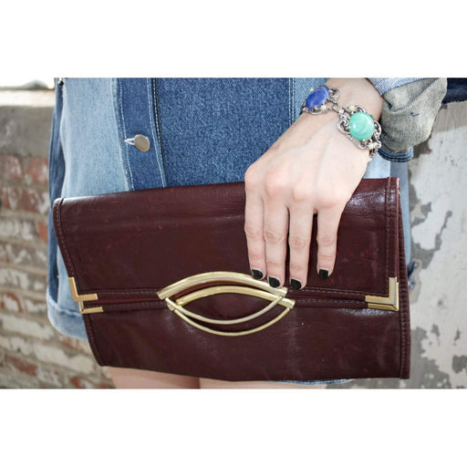 leather clutch
