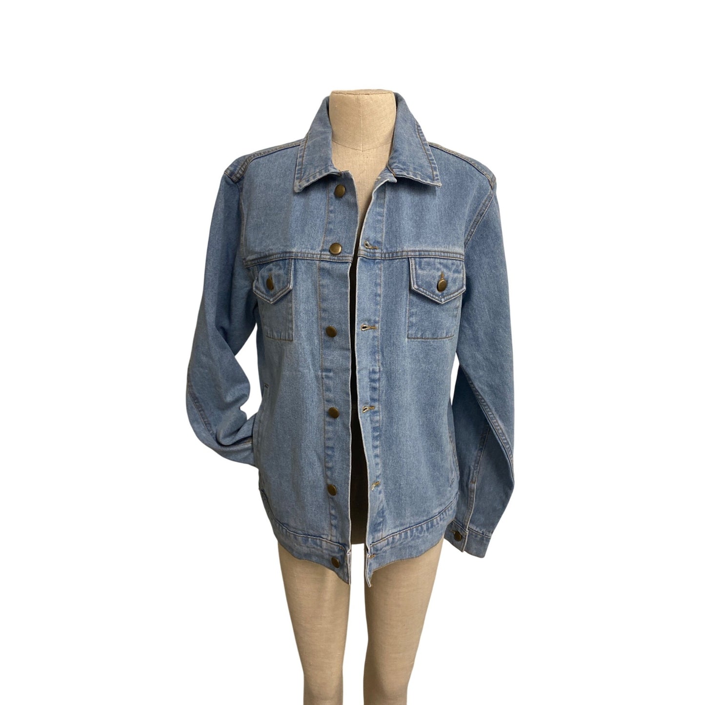 American Apparel Denim Jacket Medium Blue Unisex
