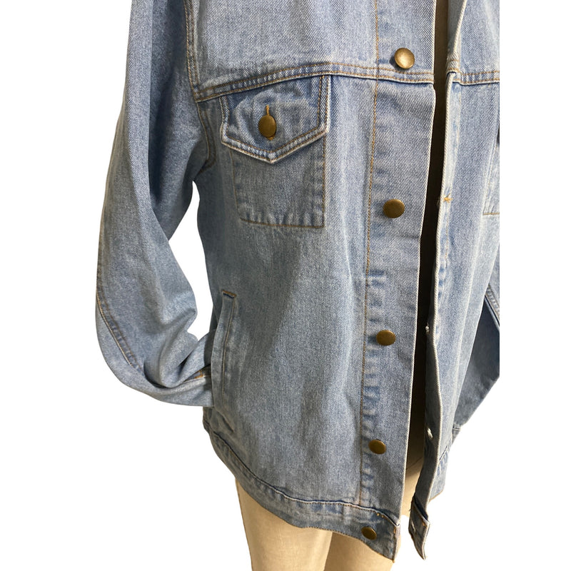 American Apparel Denim Jacket Medium Blue Unisex
