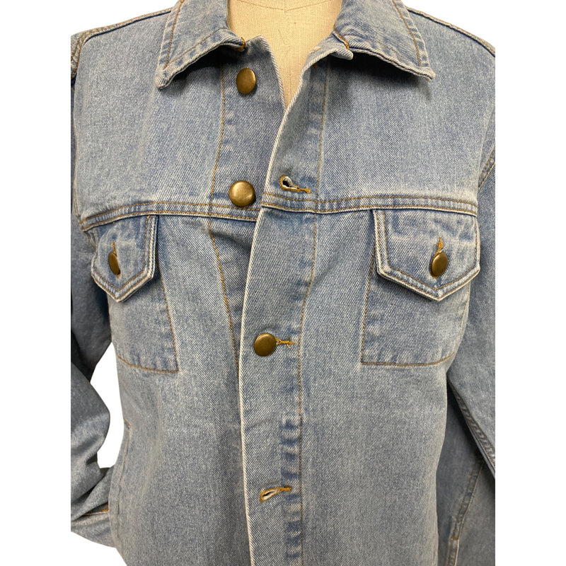 American Apparel Denim Jacket Medium Blue Unisex