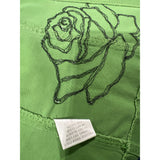 Tom K Nguyen Green Blazer Floral Embroidery Rose Flower Authentic Vintage Unusual Women's Jacket