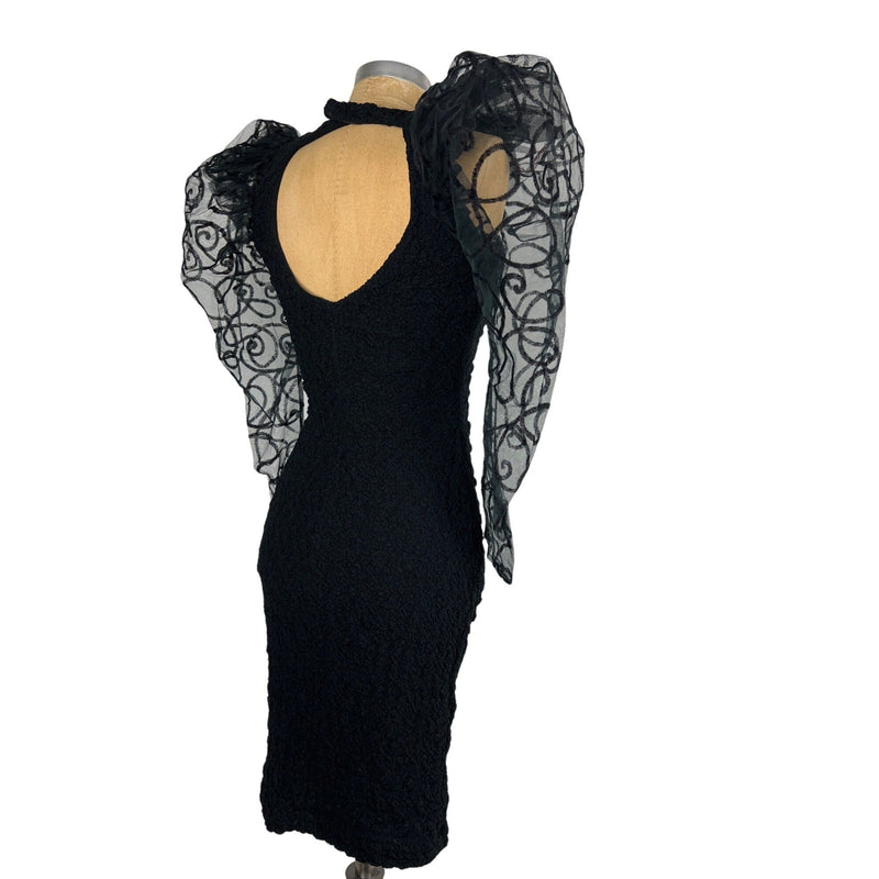 Vintage 80s Climax Karen Okada for David Howard Iconic Design Little Black Dress Collectible LBD, Fundraiser Supports Sustainable Fashion