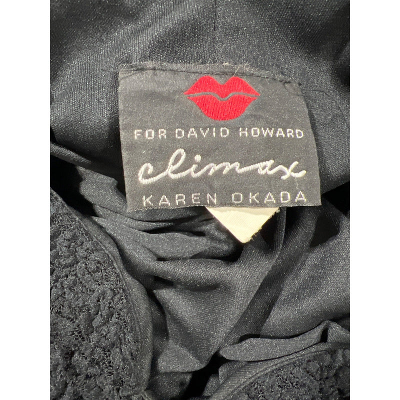 Vintage 80s Climax Karen Okada for David Howard Iconic Design Little Black Dress Collectible LBD, Fundraiser Supports Sustainable Fashion