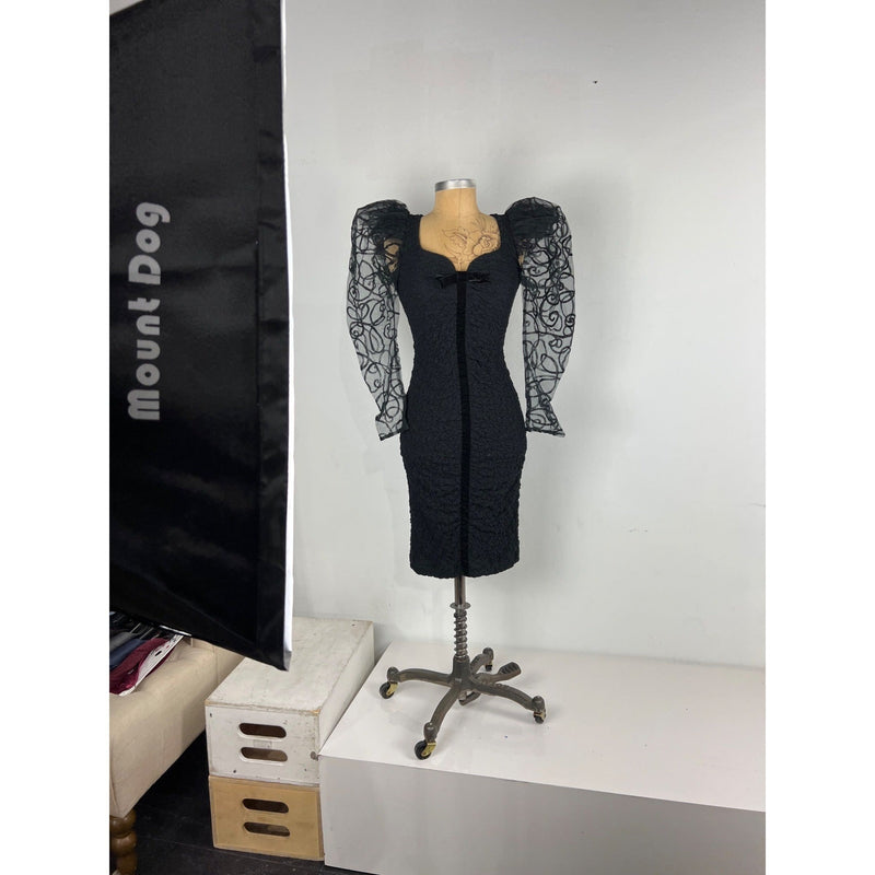 Vintage 80s Climax Karen Okada for David Howard Iconic Design Little Black Dress Collectible LBD, Fundraiser Supports Sustainable Fashion