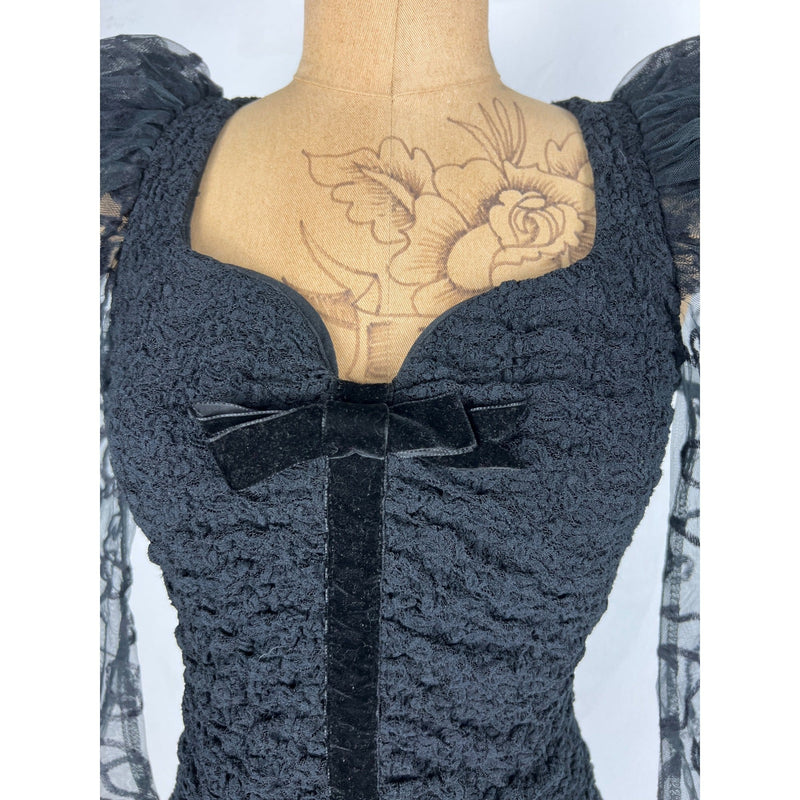 Vintage 80s Climax Karen Okada for David Howard Iconic Design Little Black Dress Collectible LBD, Fundraiser Supports Sustainable Fashion