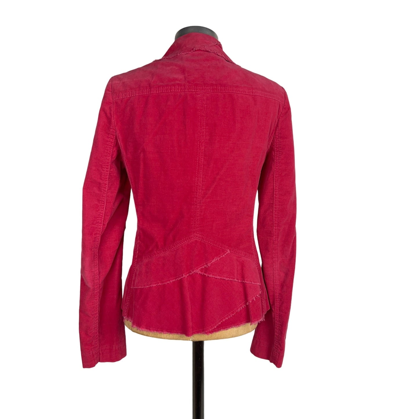 Tom K Nguyen Dusty Pink Red Rose Blazer Jacket Authentic Vintage Nordstrom Top