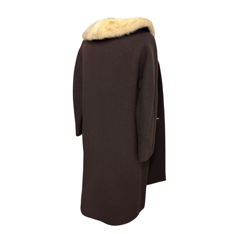 Vintage Shagmoor Wool Coat Fur Collar