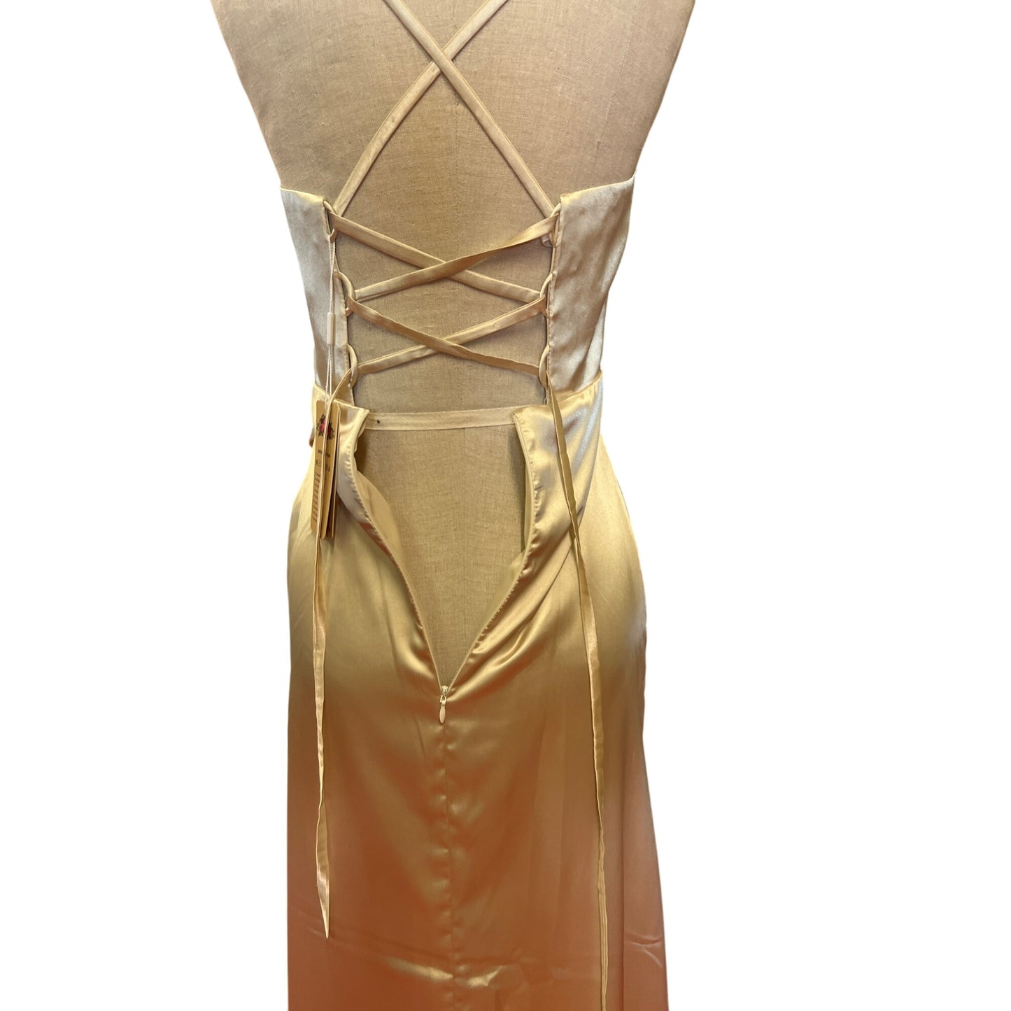 Lindo Noiva Elegant Satin Evening Gown Bridal Bride Corset Formal Prom Homecoming Maxi Long Dress